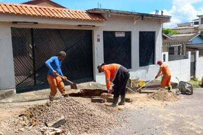 Prefeitura de Manaus realiza intervenção em rede de drenagem