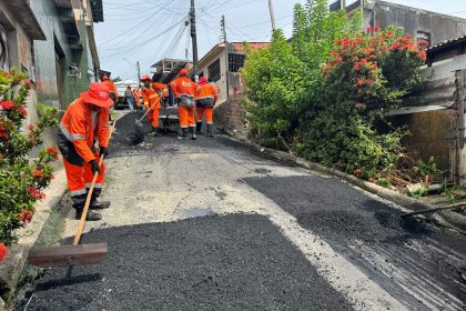 Prefeitura de Manaus intensifica recuperação asfáltica no Zumbi
