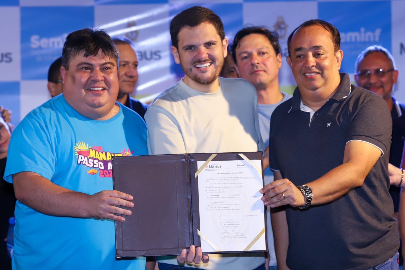 Renato Junior assina primeira ordem de serviço da sua gestão