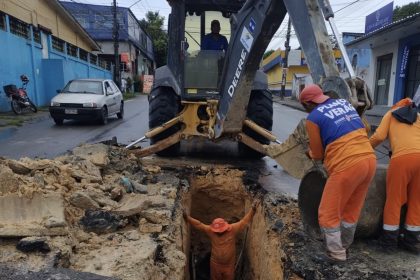 Prefeitura de Manaus recupera rede de drenagem no núcleo 16